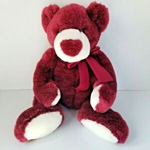 Ganz Raspberry Bear Plush 16” Purple Heritage Collection Stuffed Animal Soft